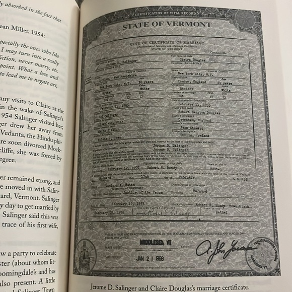 SALINGER Official Book of the Documentary Film DAVID SHIELDS HCDJ 1ST/1ST print - Picture 11 of 16